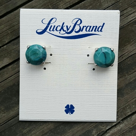 NWT Lucky Brand Turquoise Studs Post Earrings