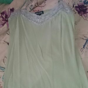 End of Year Sale Basic Green Tank