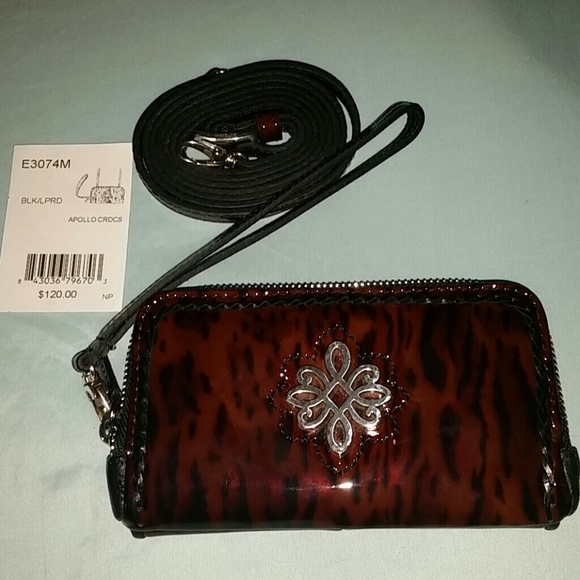 Crossbody and wrist wallet.