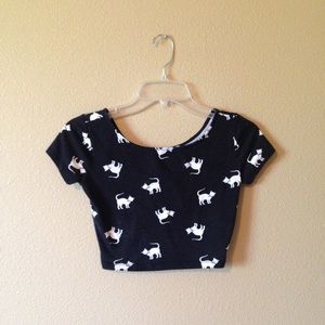 Cat crop top