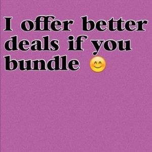 Bundle 2 items= 20% off 😍😍😍