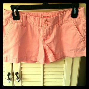 Peach short shorts