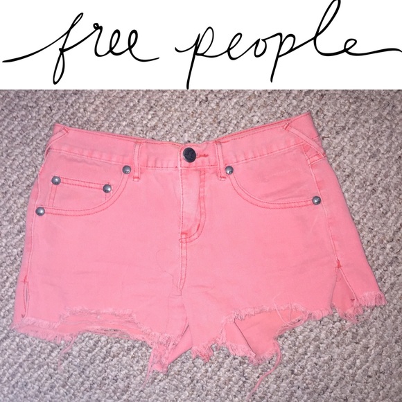 FREE PEOPLE HIGH WAISTED CUT OFFS