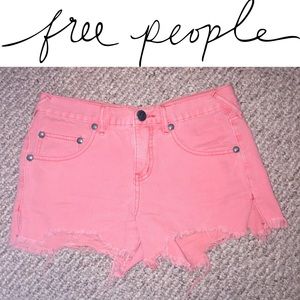 FREE PEOPLE HIGH WAISTED CUT OFFS