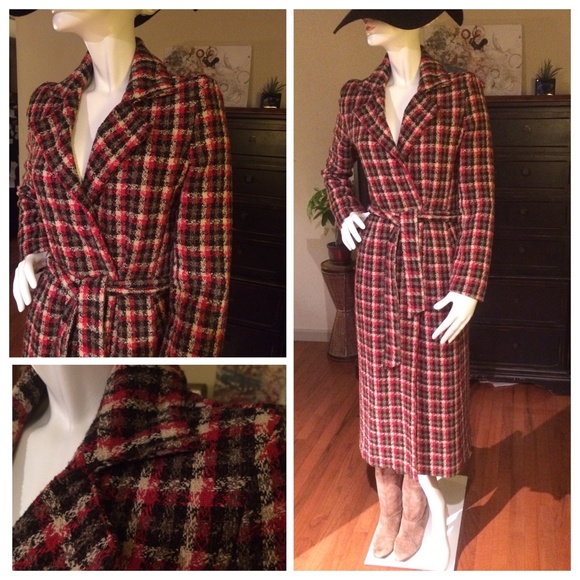 Retro Plaid Coat