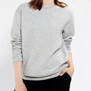 U.O BDG Quilted Pullover Sweatshirt