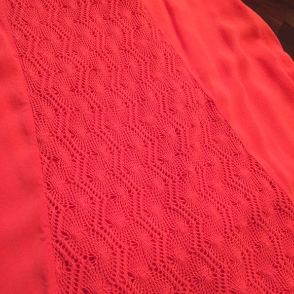 🍁CK Jeans Coral Crochet-Inset Tank - Picture 3 of 3