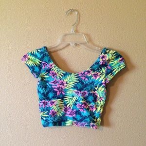 Tropical crop top