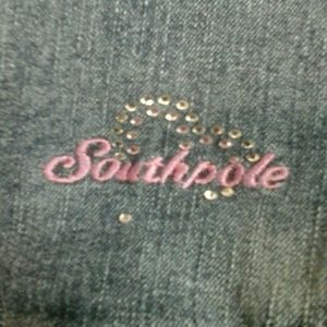 SOUTH POLE Blue jean halter dress