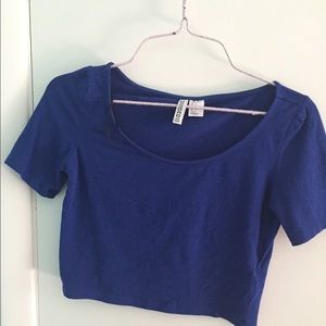 Royal blue crop top