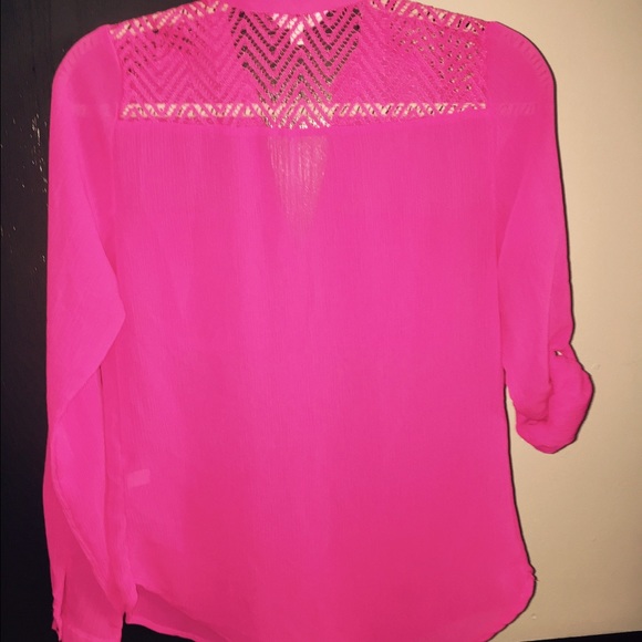 Pink High/Low Short - Picture 2 of 4