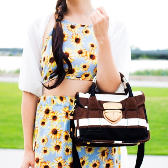 Sky Blue Sunflower Halter Top - Picture 5 of 6