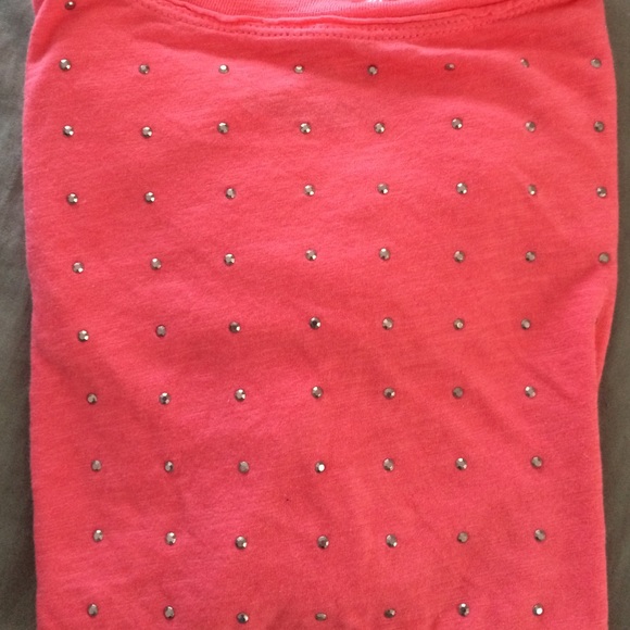 Pink rhinestone long sleeve