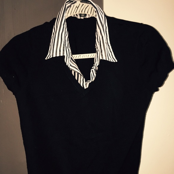 Black and White Business Shirt