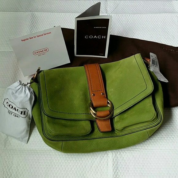 Coach Vintage Suede Mint Green Bag