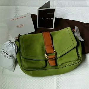 Coach Vintage Suede Mint Green Bag