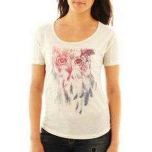 Multi colored owl shirt