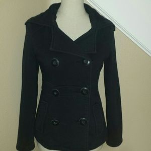 Black Double-Breasted Coat