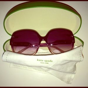 Purple Kate Spade sunglasses