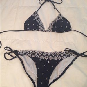 Navy Lace Bikini