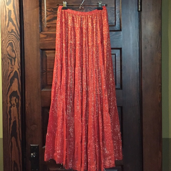 Red/gold skirt