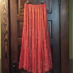 Red/gold skirt