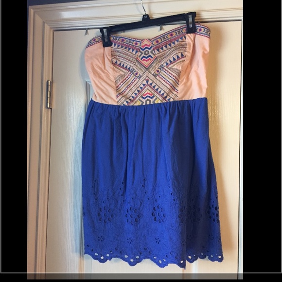 Strapless summer dress