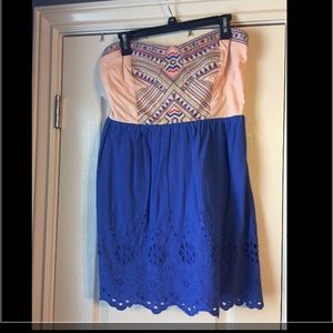 Strapless summer dress