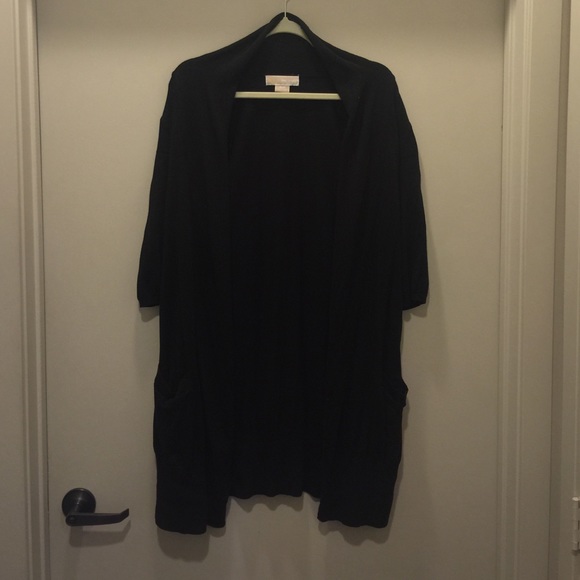 Michael Kors long thin knit cotton cardigan