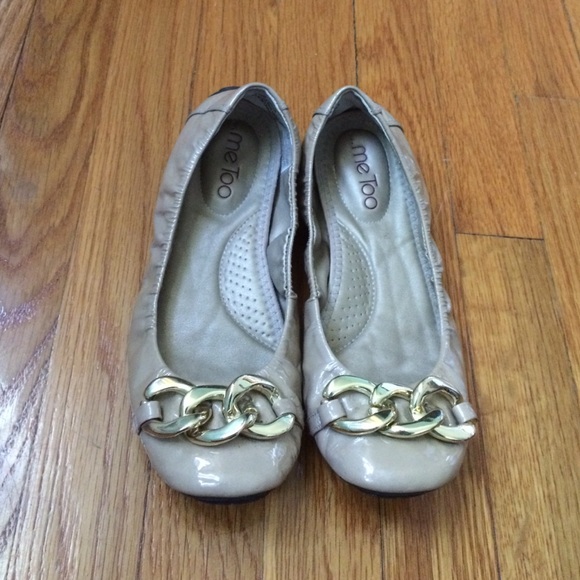 Beige flats