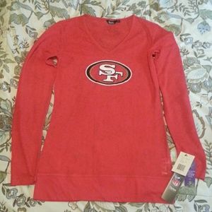NWT Sheer San Francisco 49ers top NFL L long