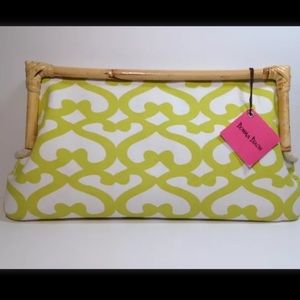 DONNA DIXON BAMBOO CLUTCH PURSE "STELLA" NWT