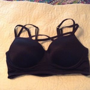 PINK caged push up bralette