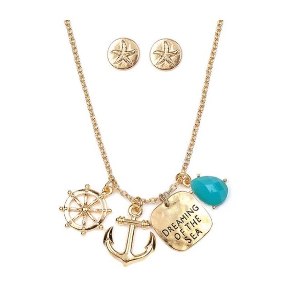 Jennifer's Chic Boutique  Jewelry - • Anchor & Wheel Set •