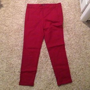 Dark Red Zara Dress Pants