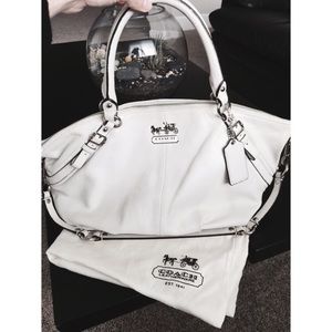 Madison Sophia off-white leather Satchel