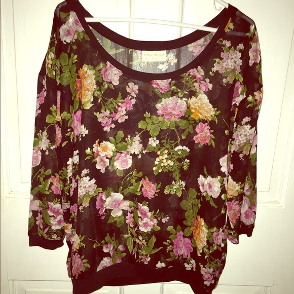 New Sheer Floral Top