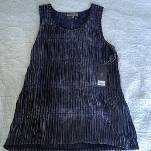 Silky JLO tank new with tags Sz.M purples & silver
