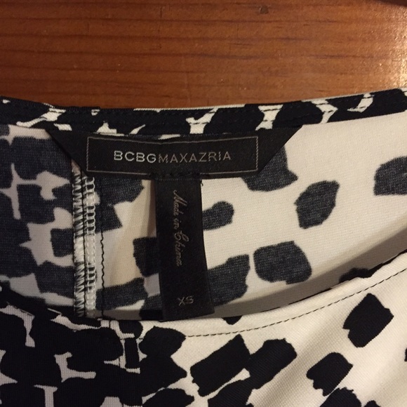 FINAL PRICE: BCBG MAXAZRIA Black & White Dress - Picture 2 of 2