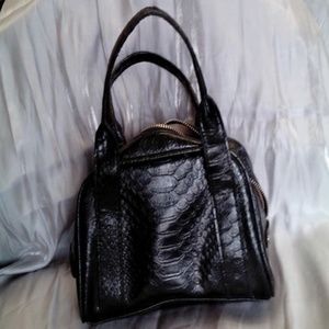 Crazy horse black purse