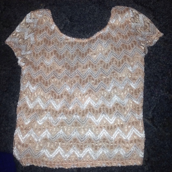 Peach cropped top