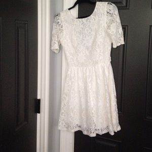lace formal white dress