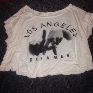 LA cropped top