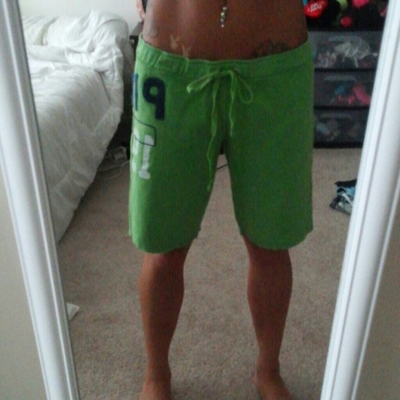Pink Green lounge pants.
