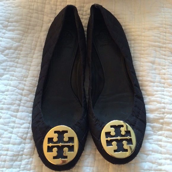Tory Burch flat black ballet slippers