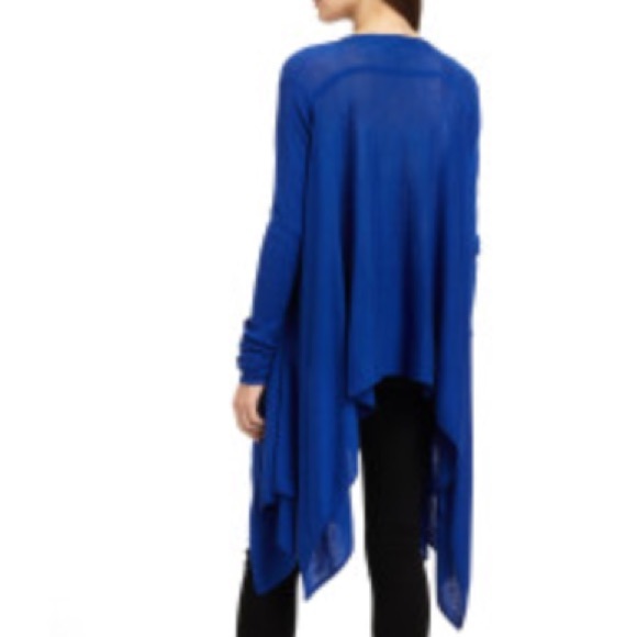 BCBGMaxAzria blue signature cardi-wrap, size XS