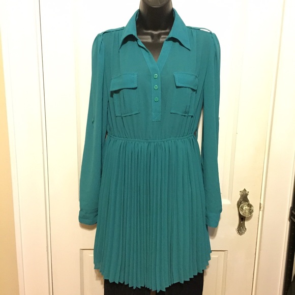 *REDUCED* Chiffon Pleated Dress or top...I BUNDLE! - Picture 1 of 4