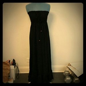 Black maxi dress