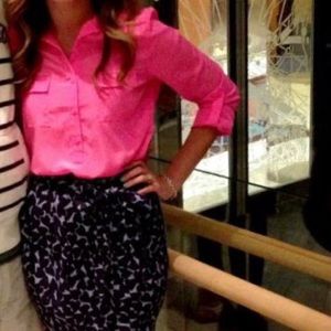 Hot pink blouse