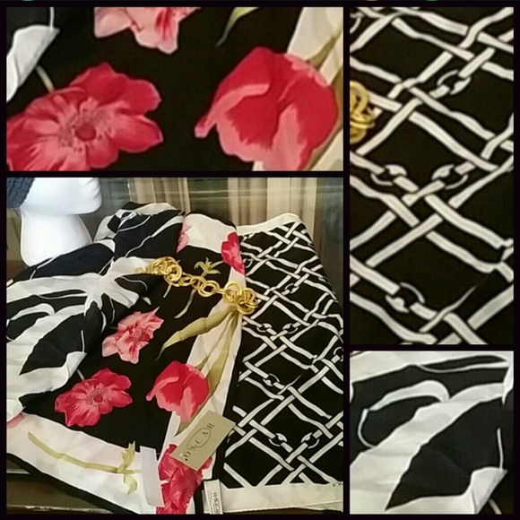 Oscar de la Renta Accessories - 100% silk 3 scarfs new with tags